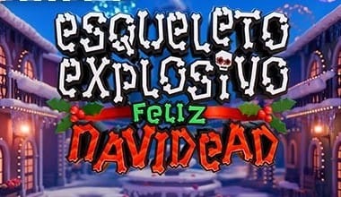 Esqueleto Explosivo Feliz Navidead